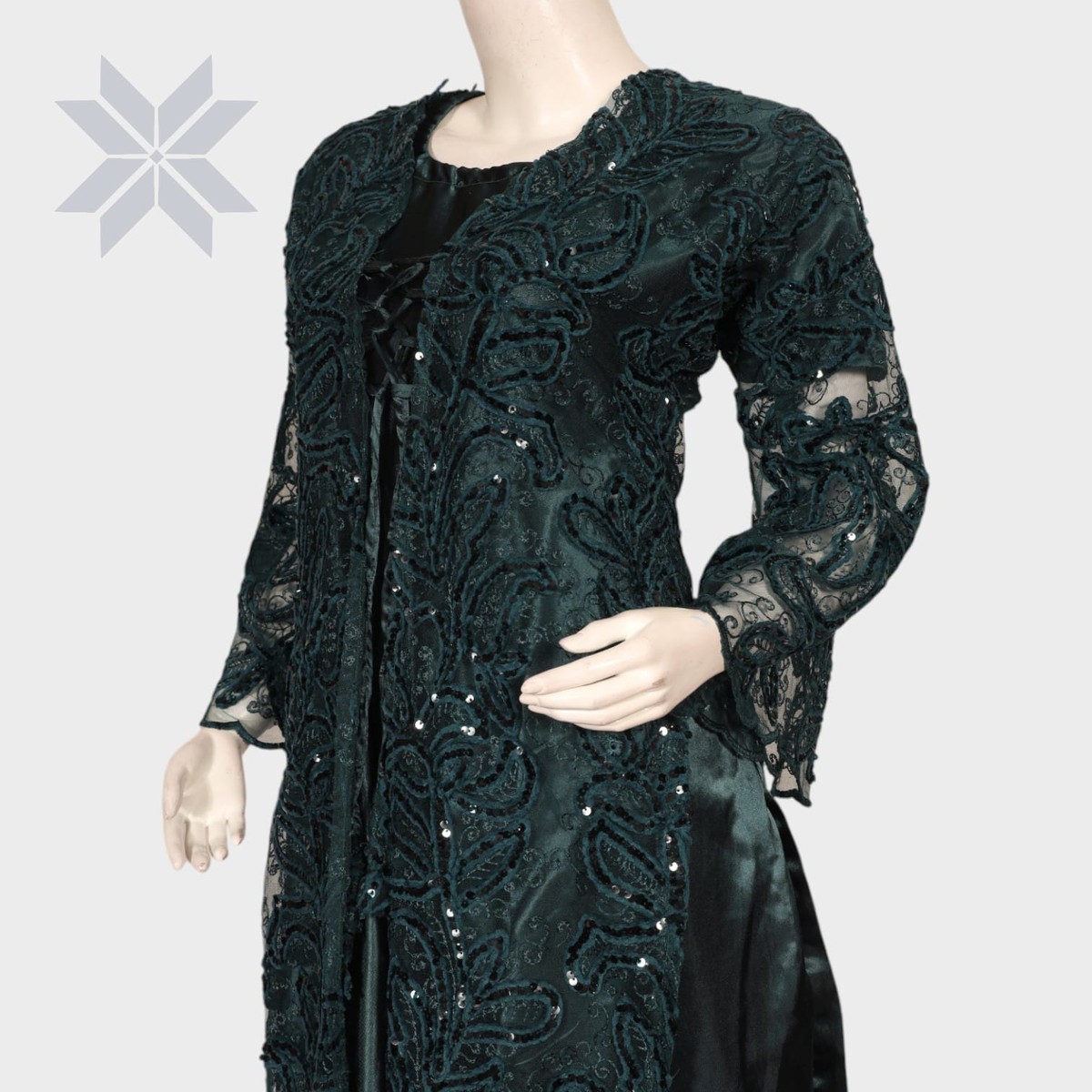 Emerald Radiance Formal Gown Set 2