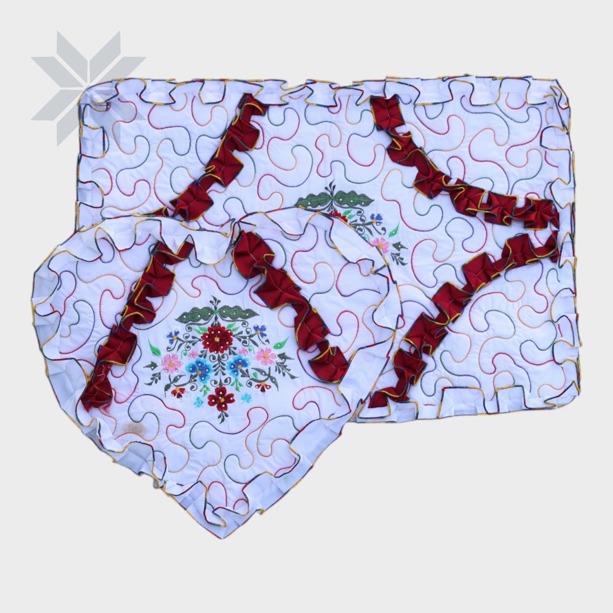 Rosette Charm Cushion Set 5