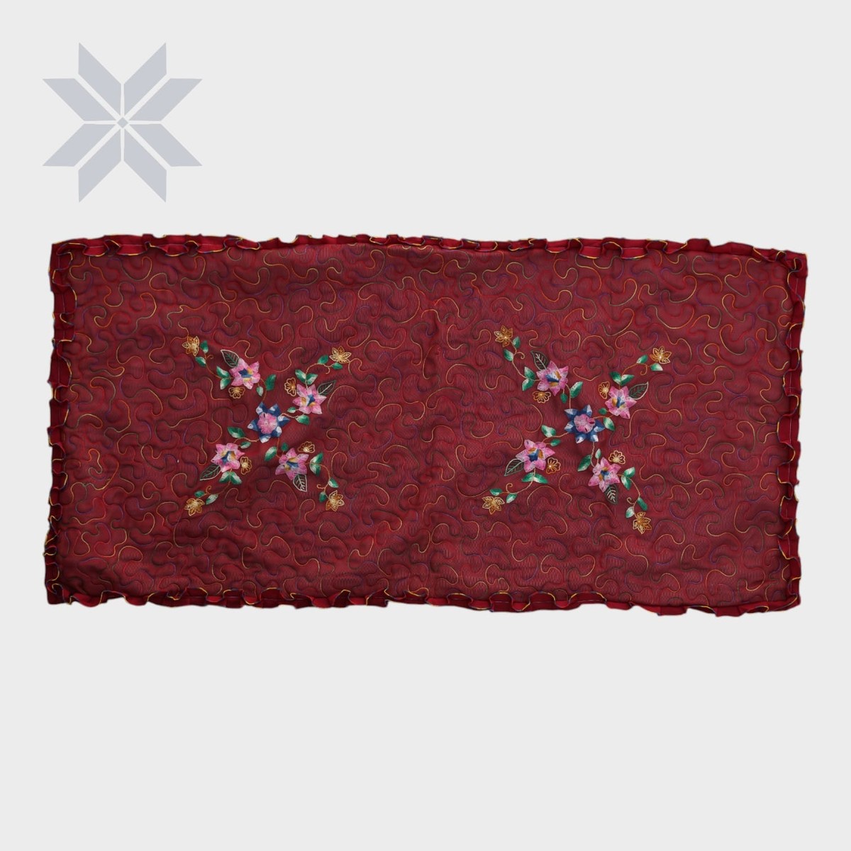 Crimson Bloom Table Runner 3