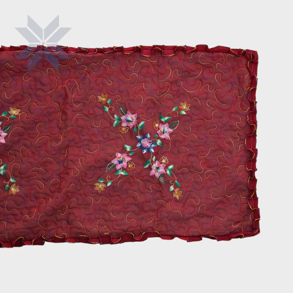 Crimson Bloom Table Runner 2