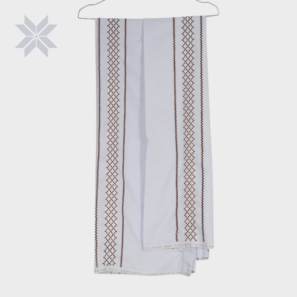 Desert Weave White Shawl 1