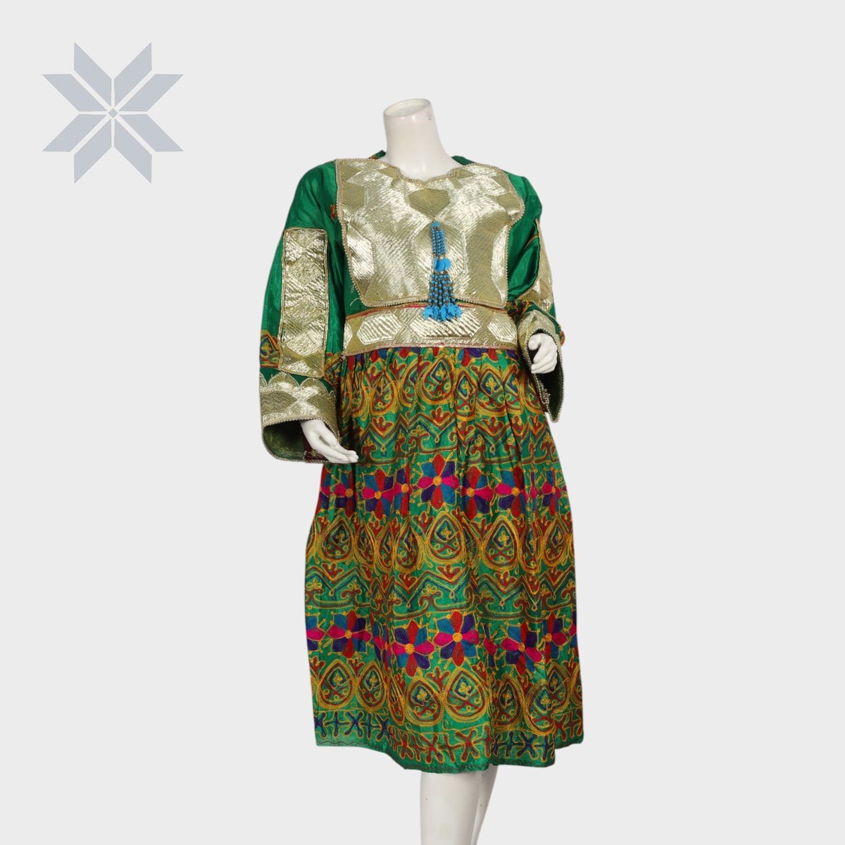 Royal Emerald Khesa Dress 1