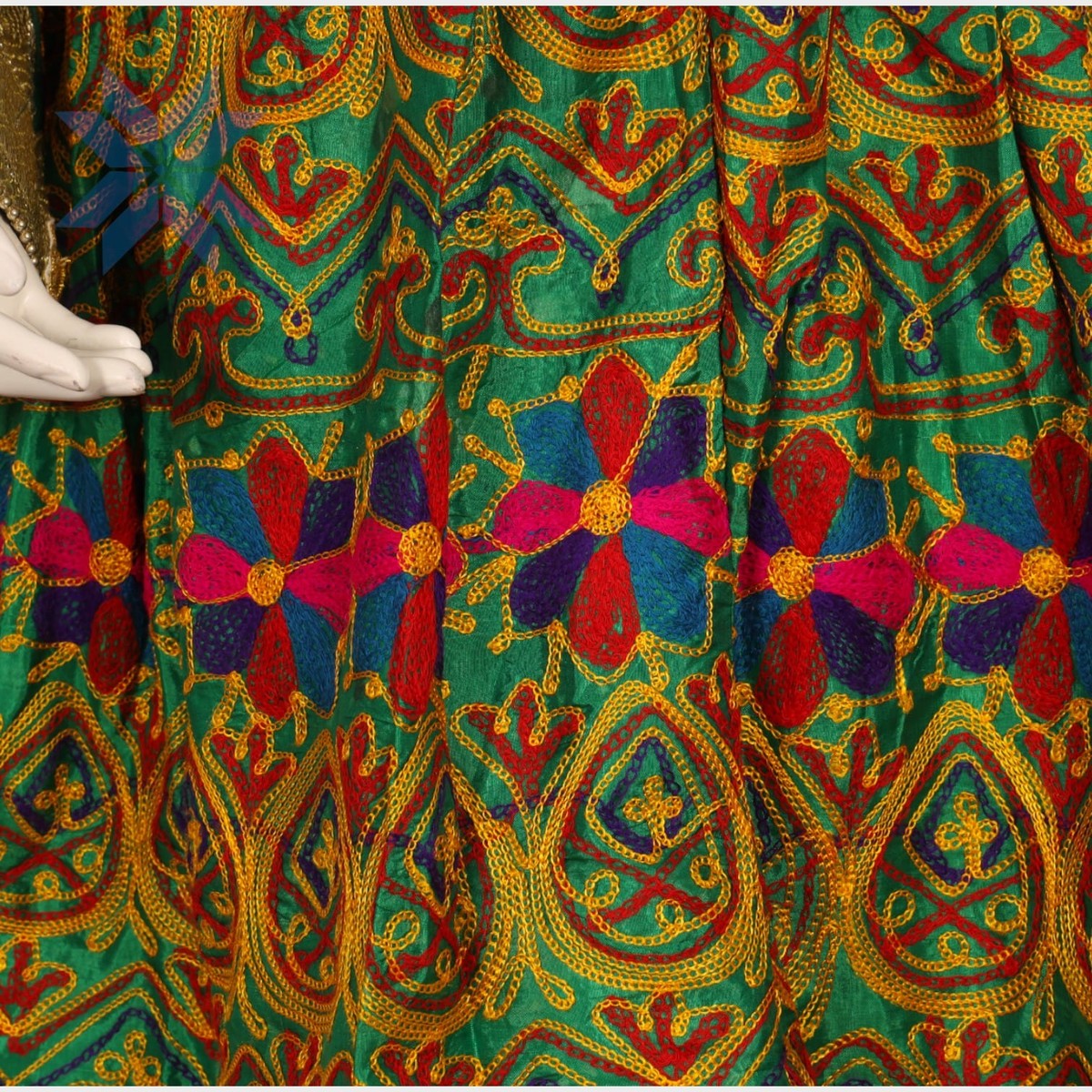 Royal Emerald Khesa Dress 4