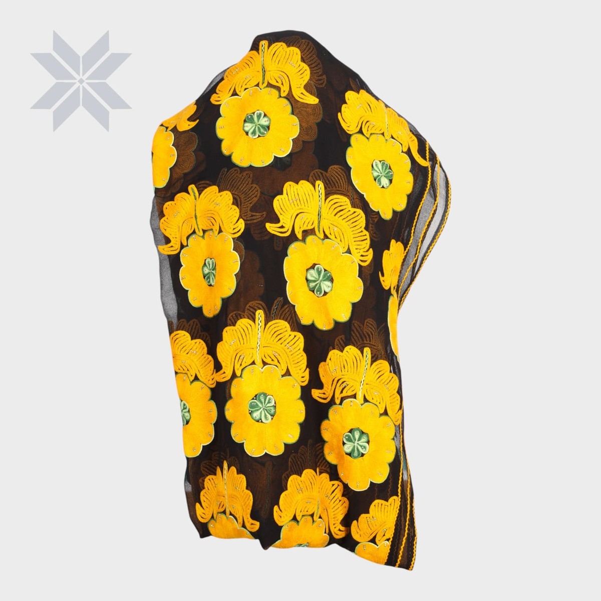 Golden Orchard Embroidered Shawl 3