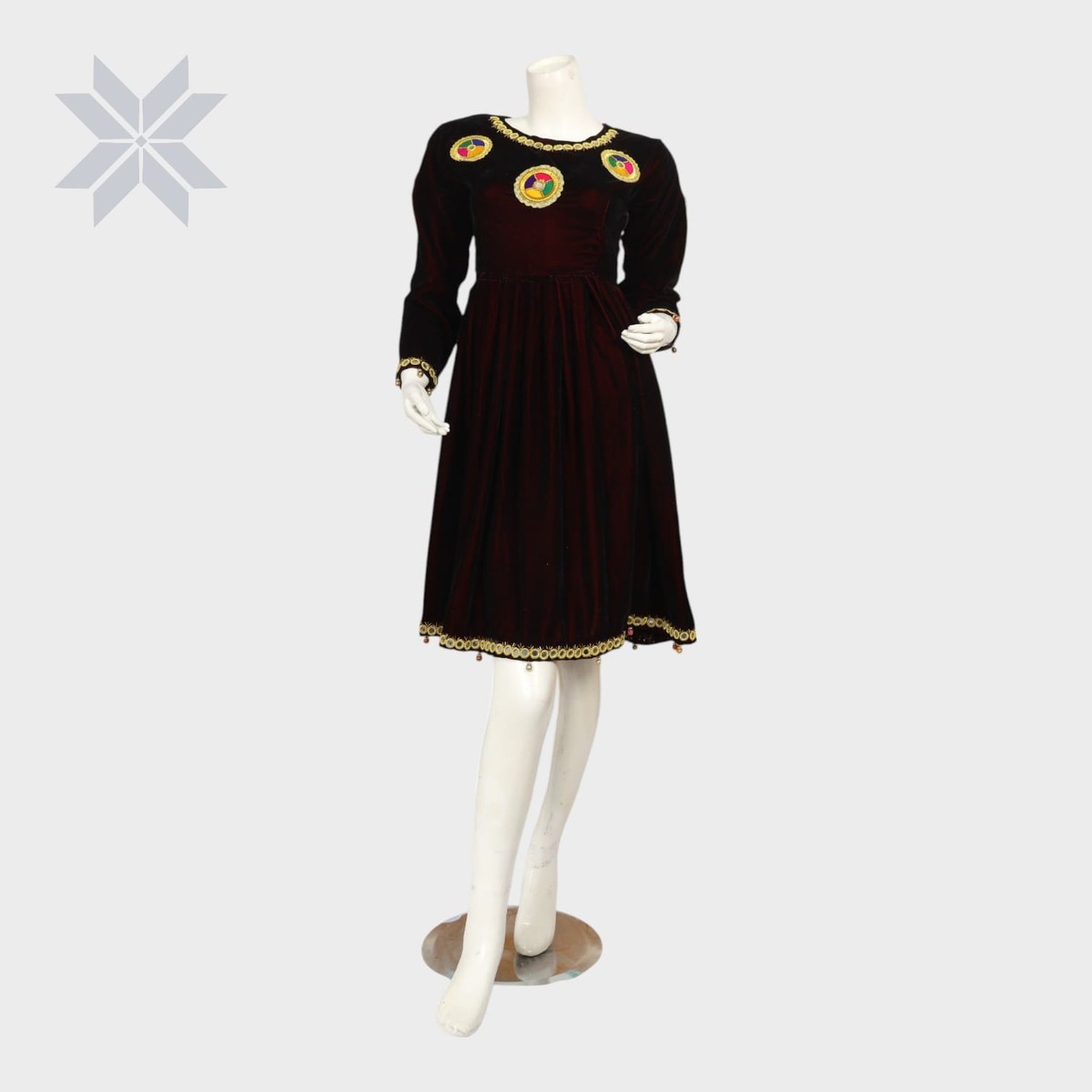 Velvet Charm Short Afghani Dress 2