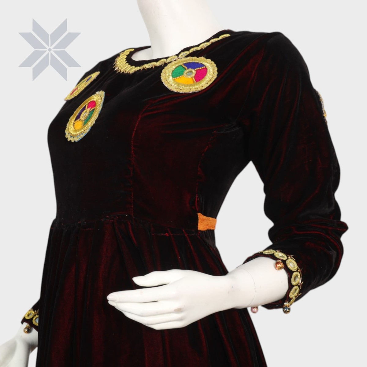 Velvet Charm Short Afghani Dress 5