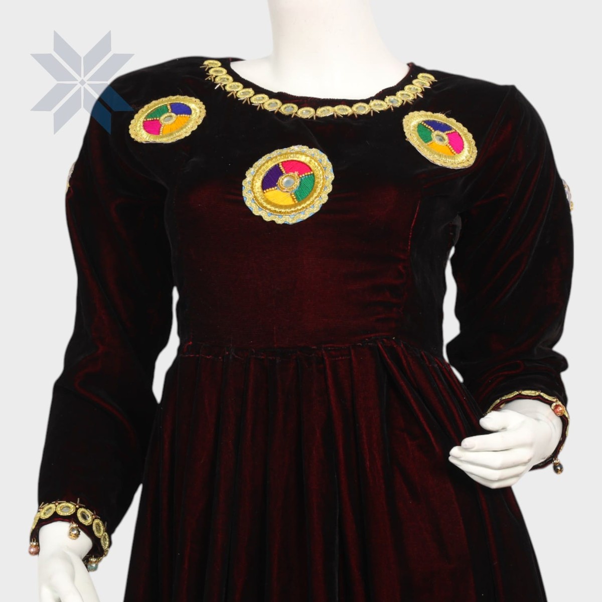 Velvet Charm Short Afghani Dress 1