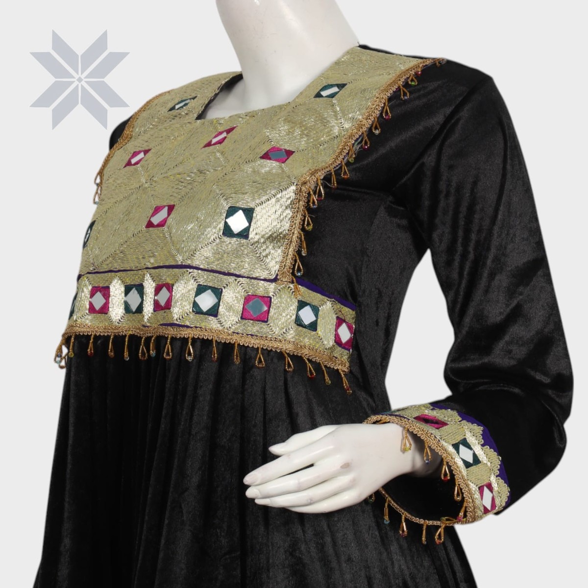 Noorani Black Mirror Dress 3