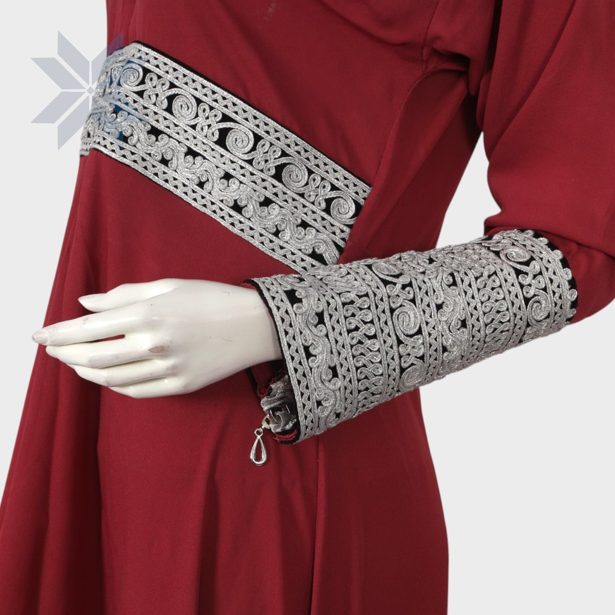 Layali Maroon Grace Dress 3