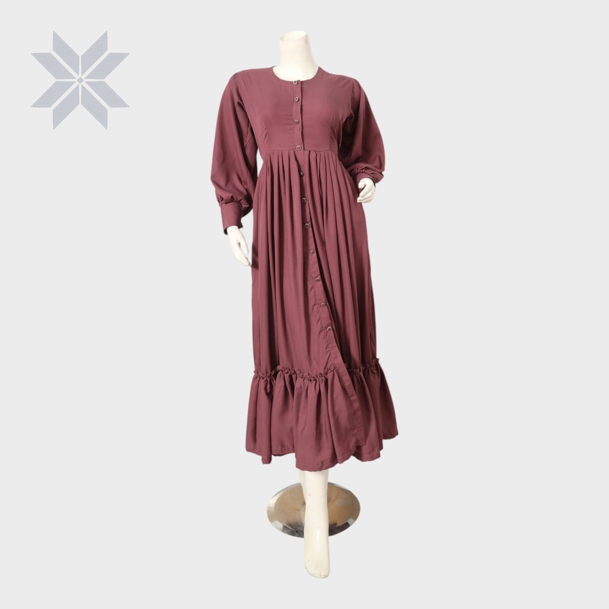 Dusty Rose Flow Maxi Dress 4