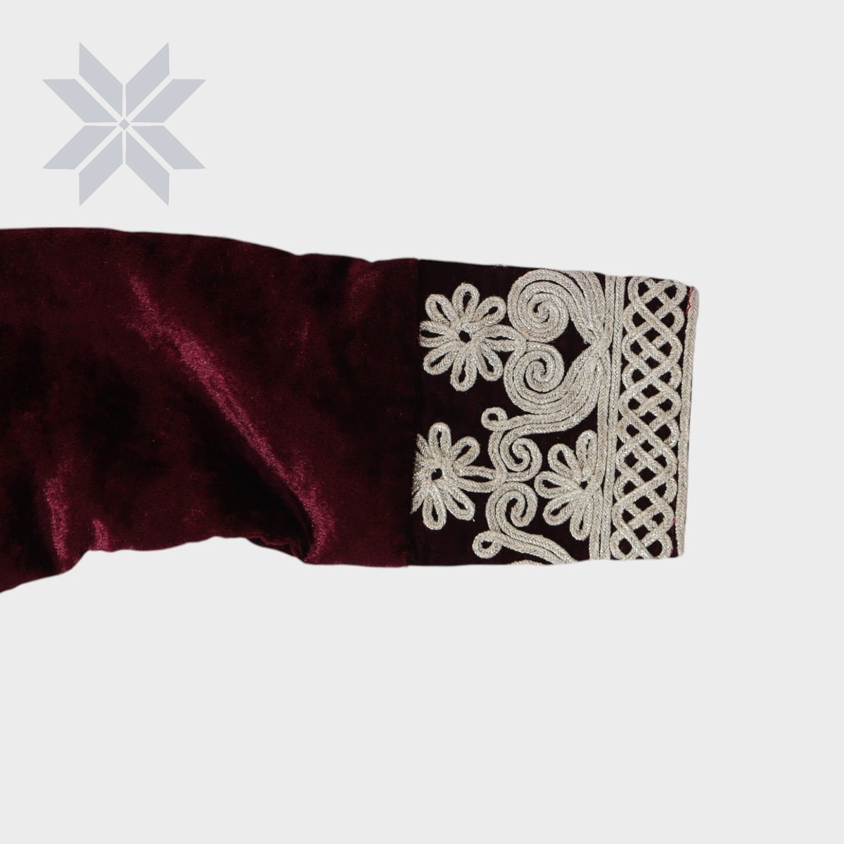 Maroon Mini Royal Velvet Set (Kids) 2