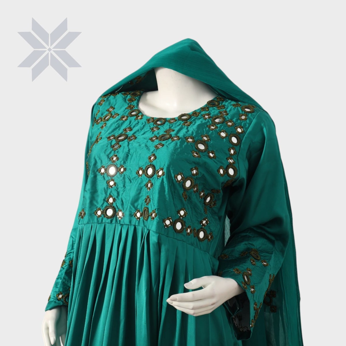 Sabz Sitara Mirror Dress Set 1