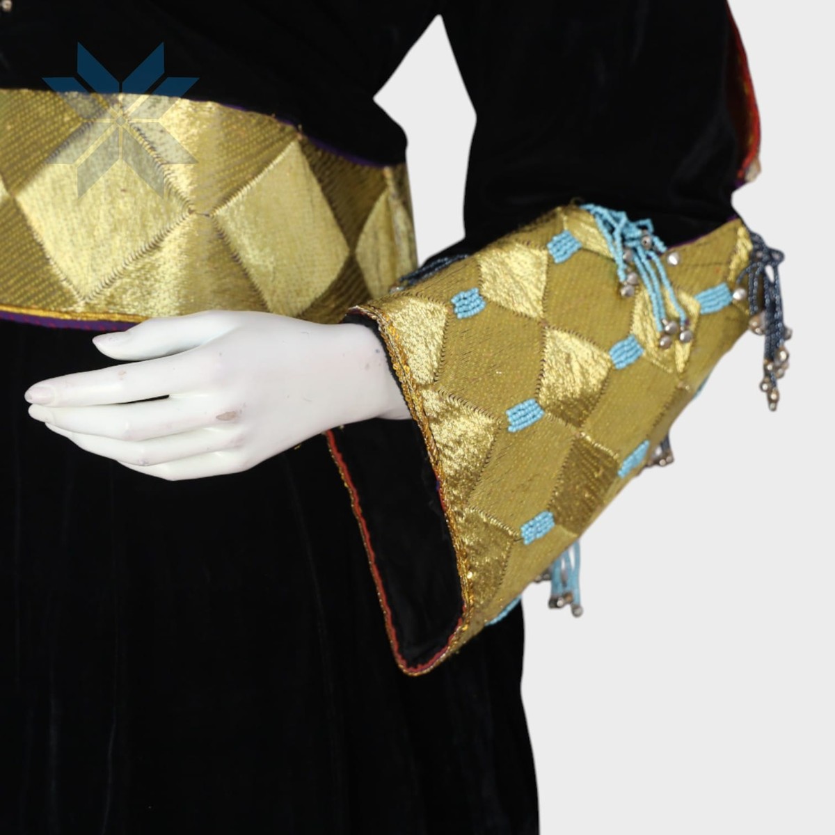 Siyah Zar Gold-Tassel Dress 2