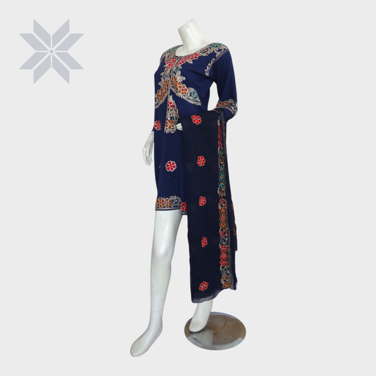 Sitara Afghan Embroidered Set 4