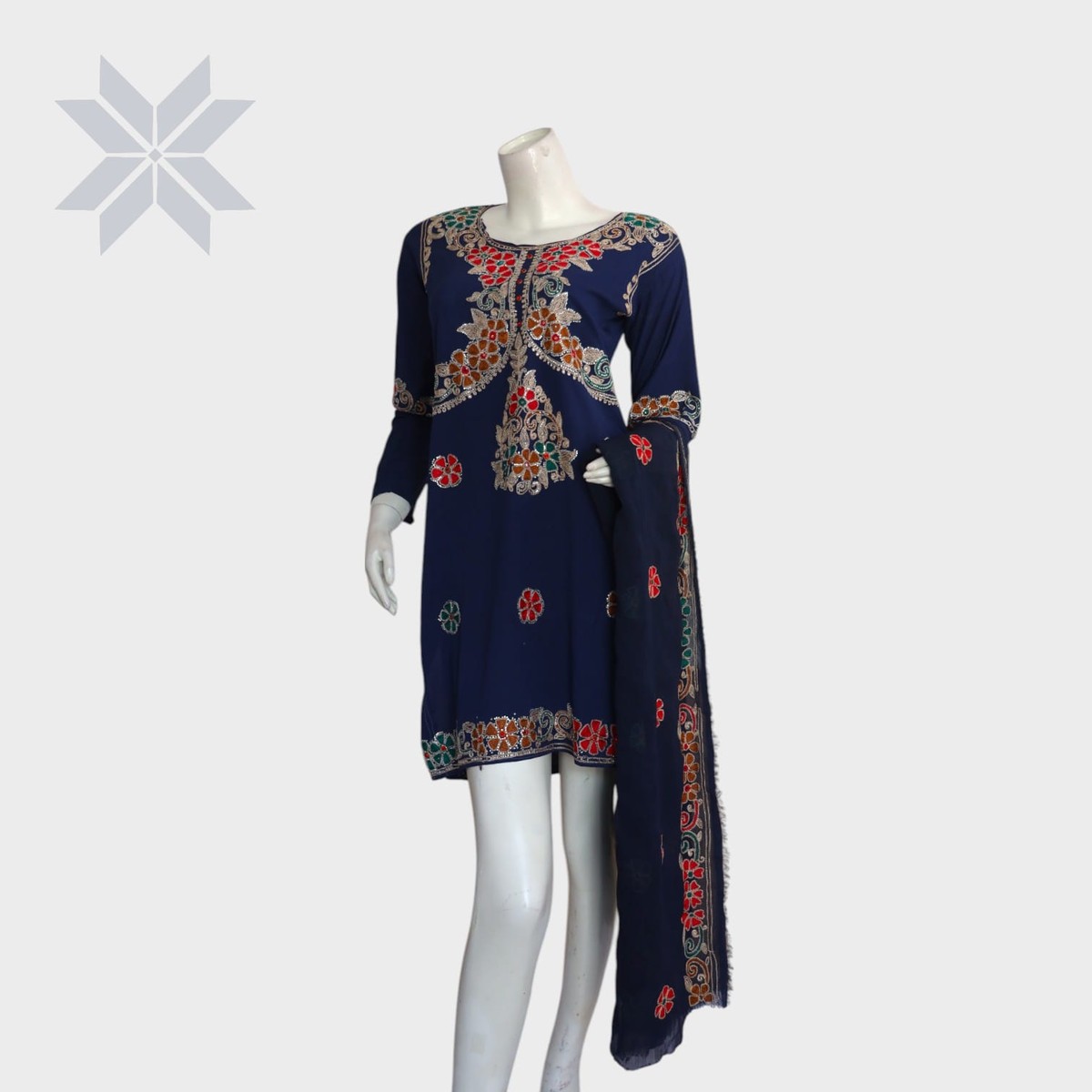 Sitara Afghan Embroidered Set 1