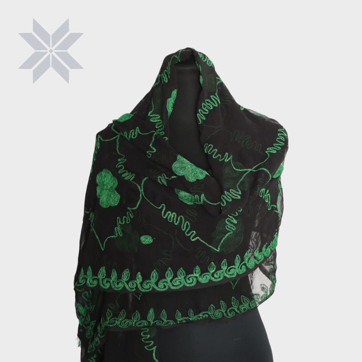 Sabza Gul Embroidered Scarf 2