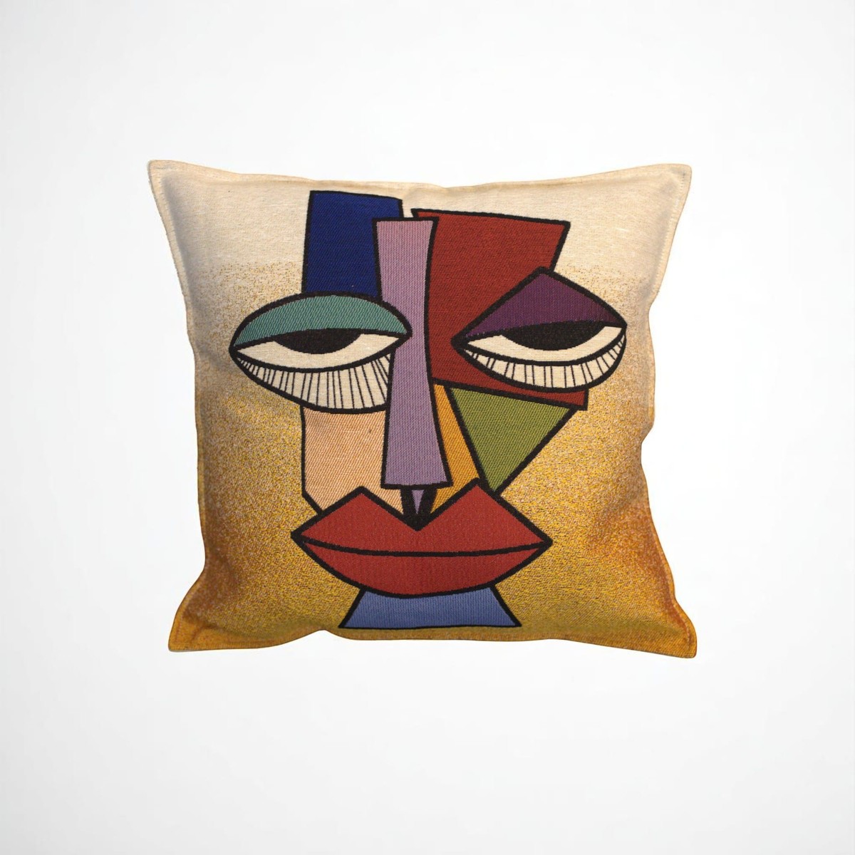 2pc Throw Pillow Cover, Artistic Embroidered Design 2