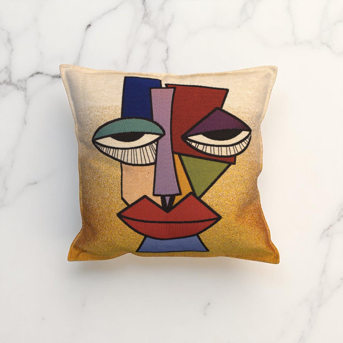 2pc Throw Pillow Cover, Artistic Embroidered Design 3
