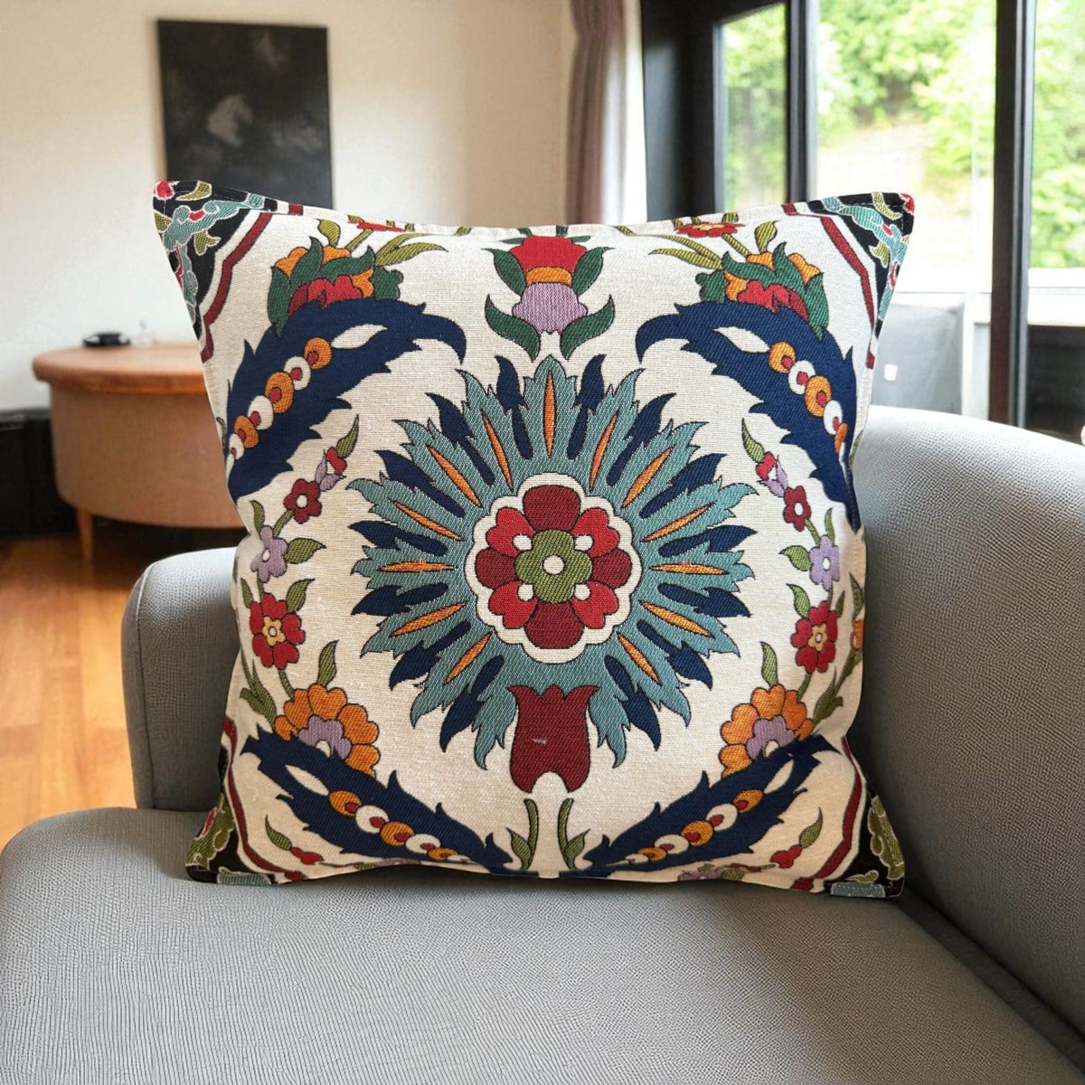 Turkish Pillow Suzani Design 1