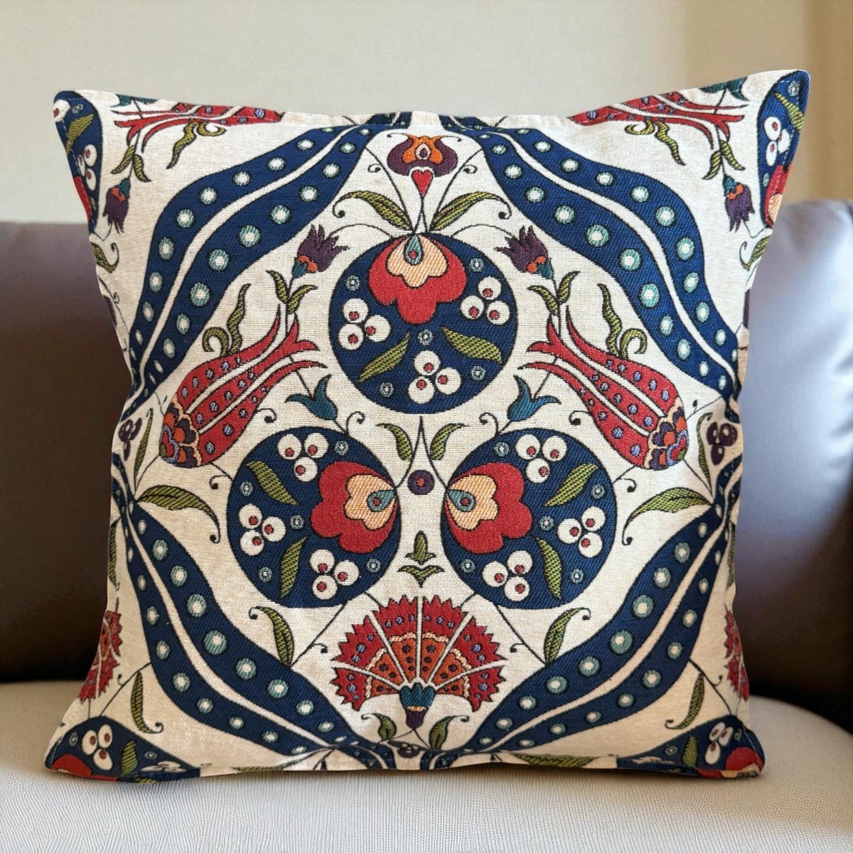 Cushion Cover Handmade, Set of 2, Suzani Decor Pillow case 45x45cm 2