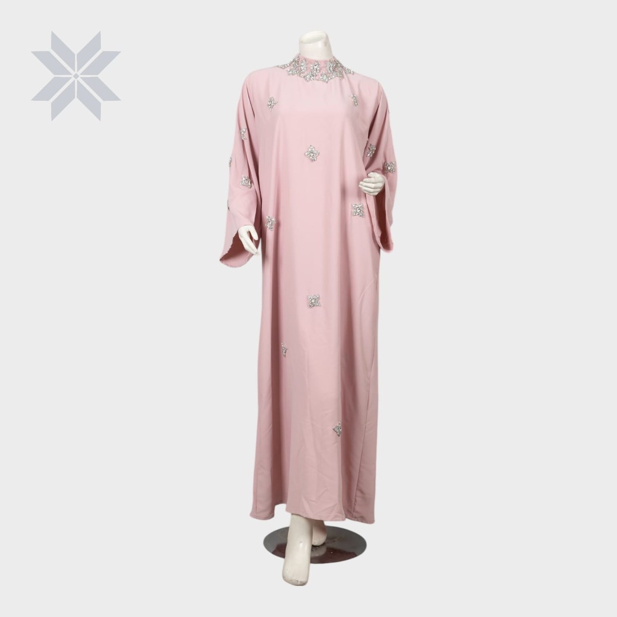 Blush Pearl Grace Gown Abaya 3