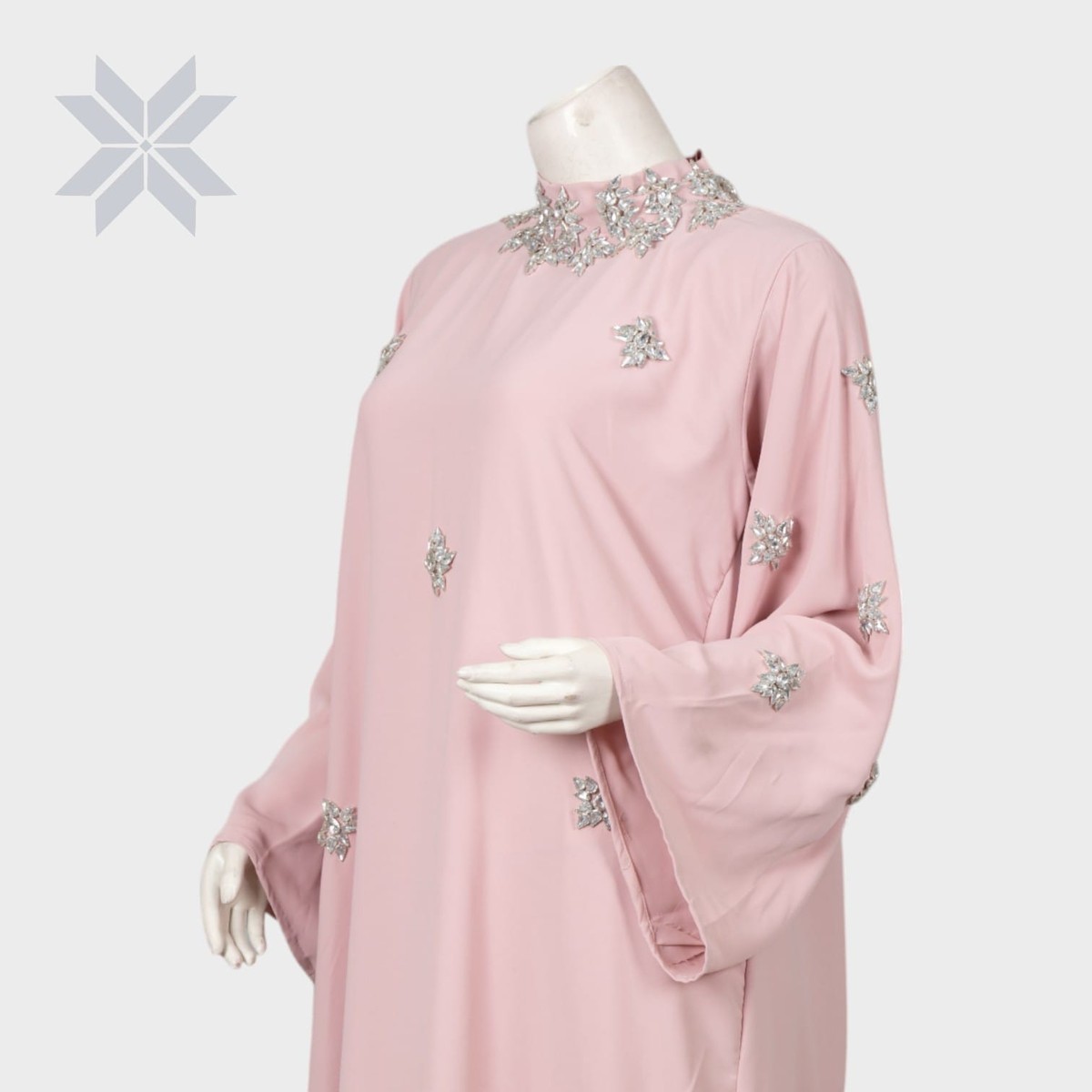 Blush Pearl Grace Gown Abaya 5