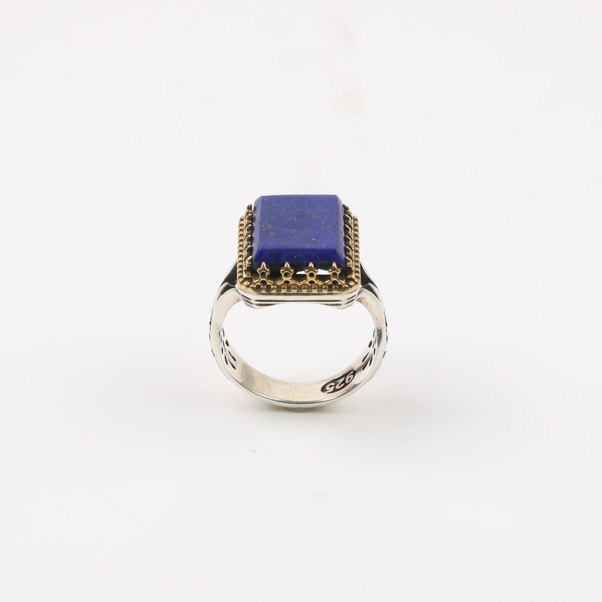 Lapis Lazuli Sterling Silver Men Ring 5