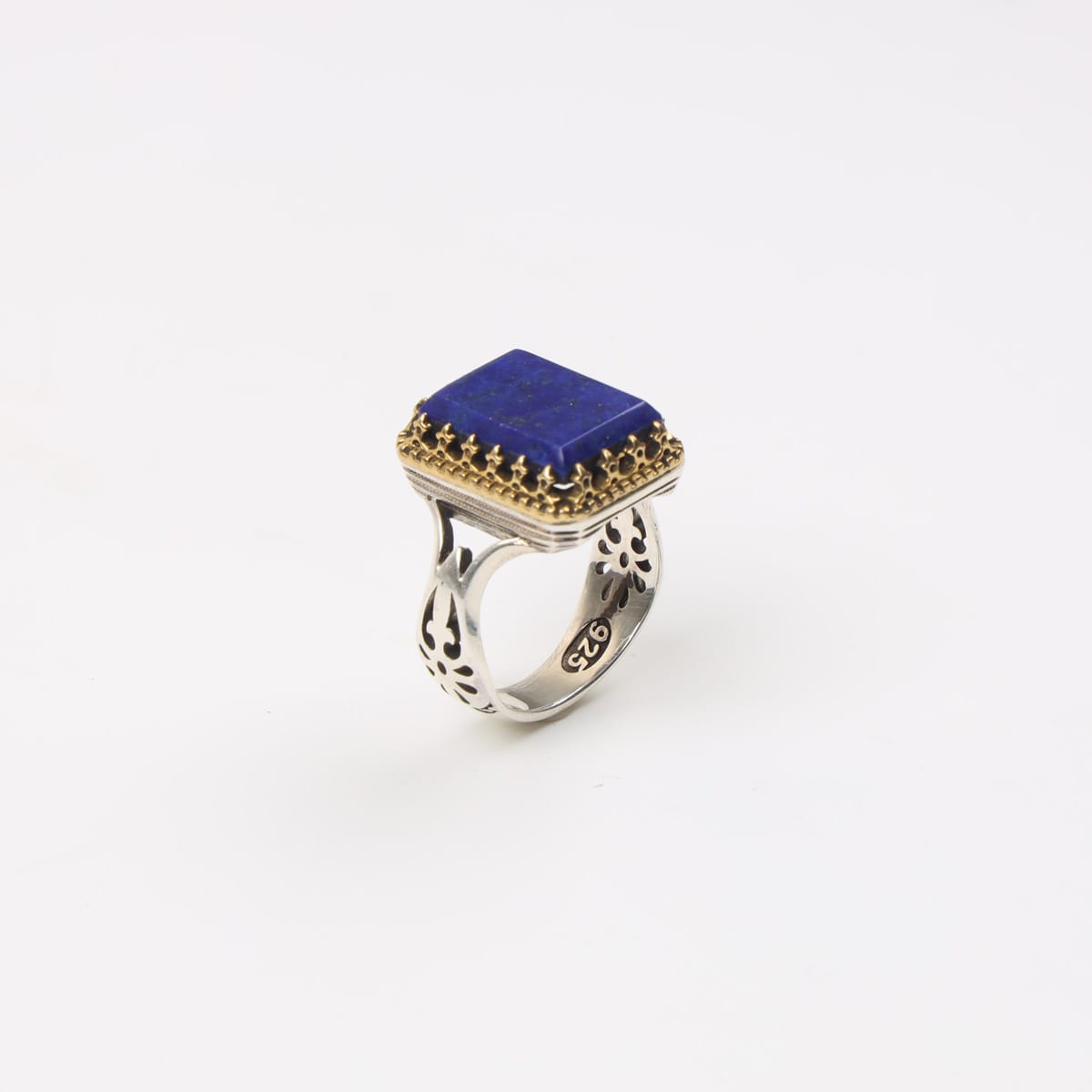 Lapis Lazuli Sterling Silver Men Ring 3