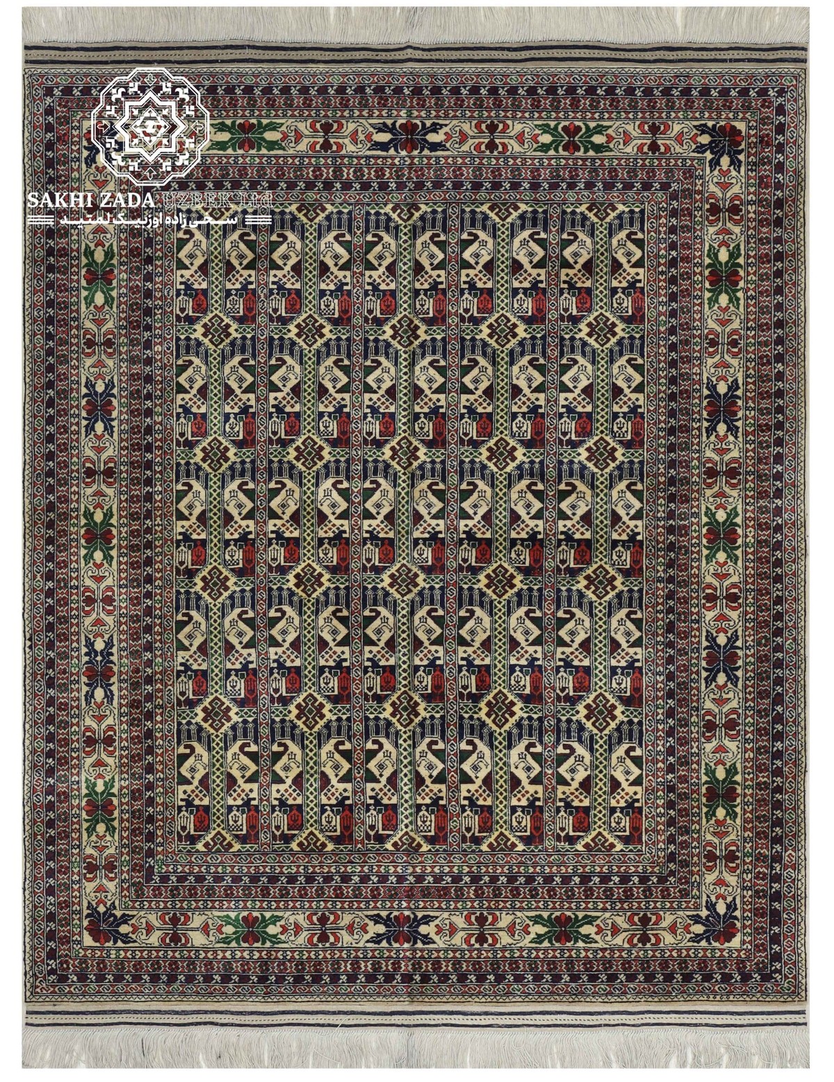 Handwoven Ala Bakhmal Wool Carpet 1