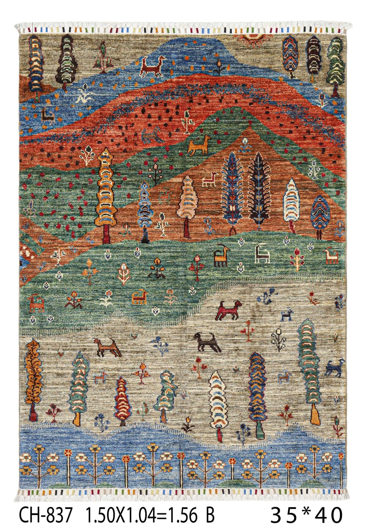 DARKHT NAQSHA DARYAYE CARPET HANDMADE CHOBRANG 5