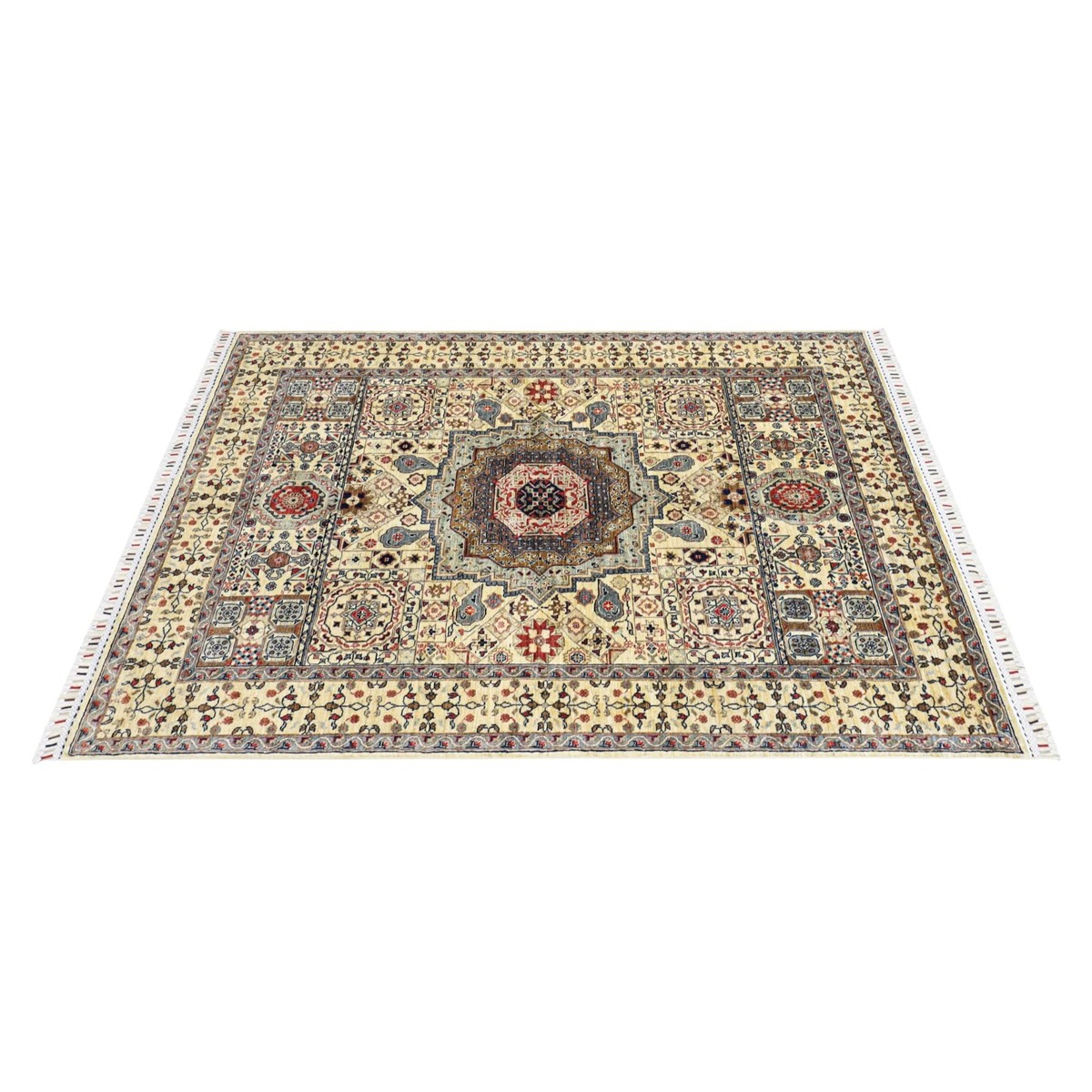 MAMLOK AFGHAN RUG HANDMADE 4