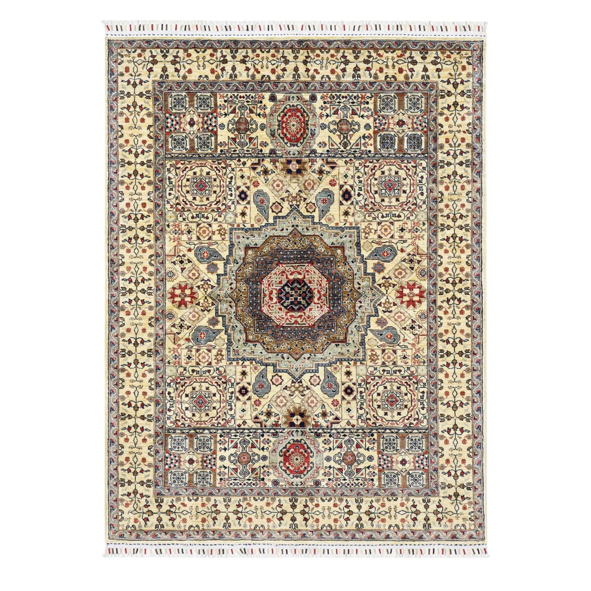 MAMLOK AFGHAN RUG HANDMADE 3
