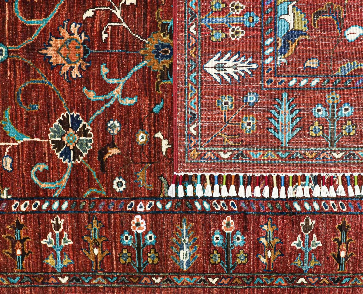 SULTANI GUL RED RUG HANDMADE 1