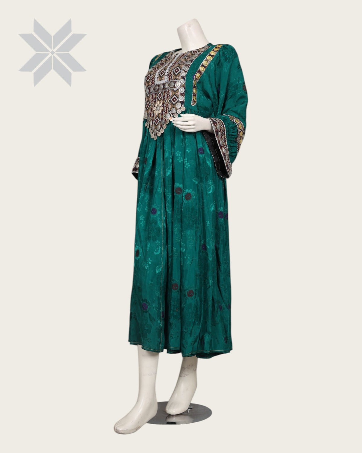 Green Balochi Embroidered Women Dress Handmade | Aseel