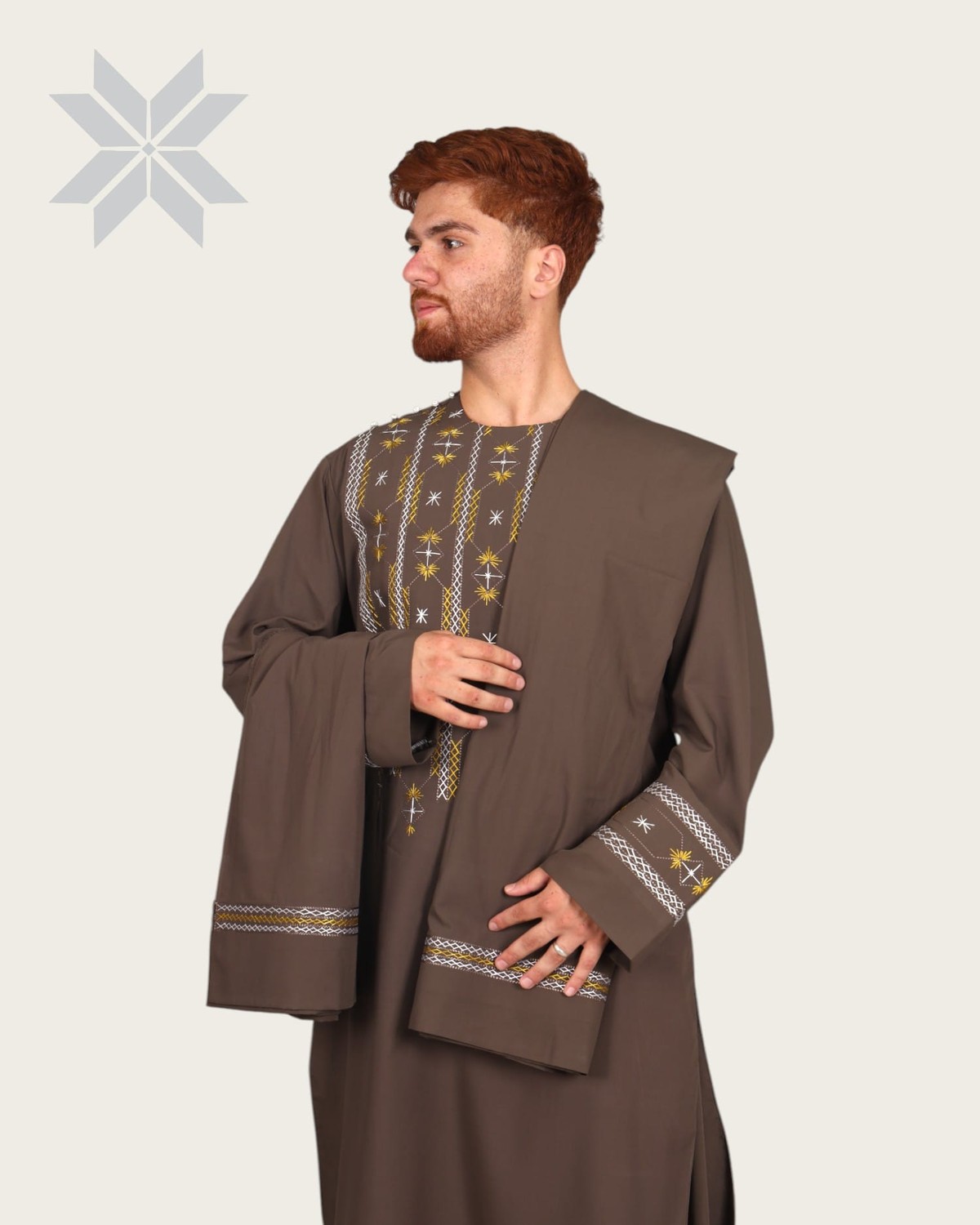 Badshahi Brown Men Cloths Embroidered Set 7