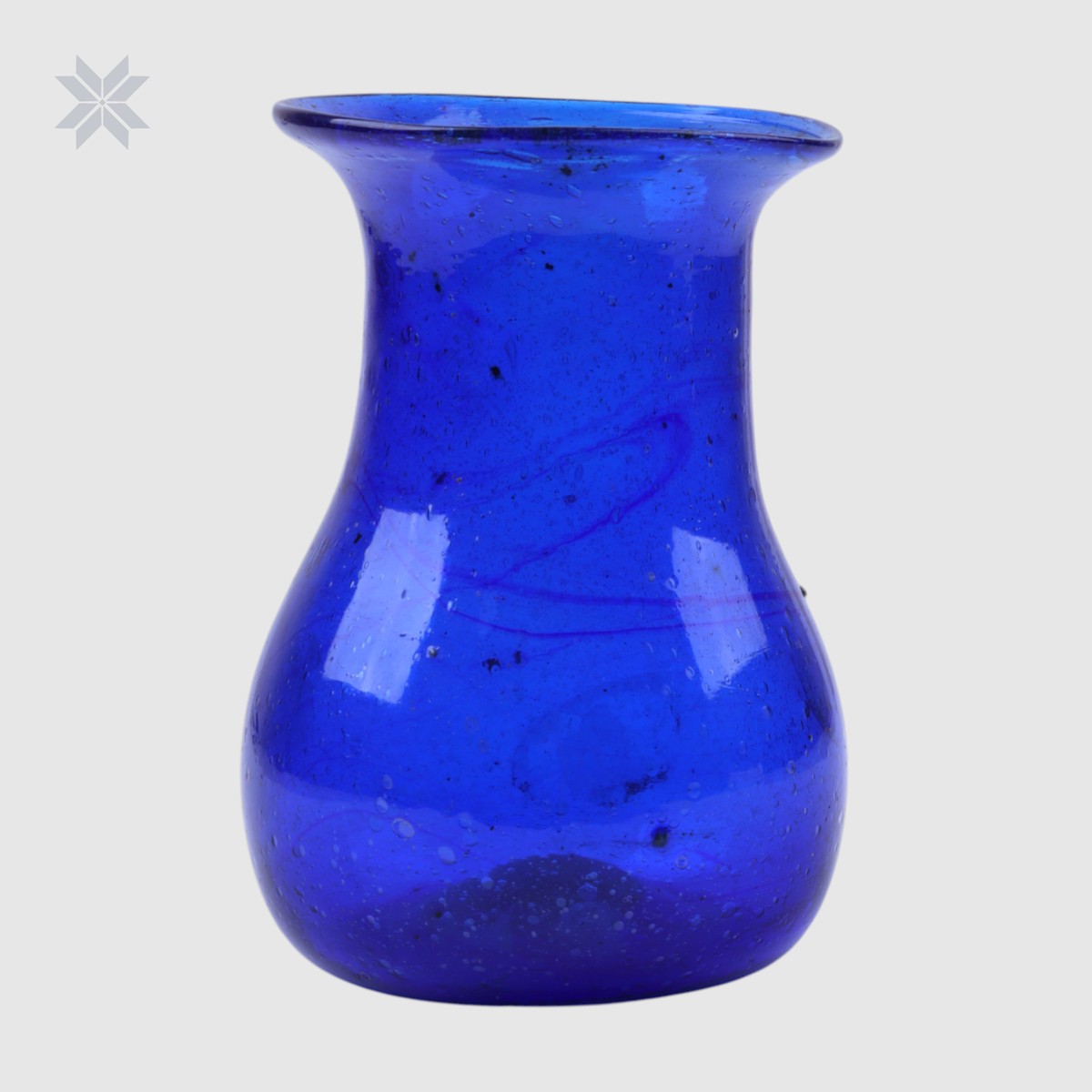 Small Blue Vase Handmade 3