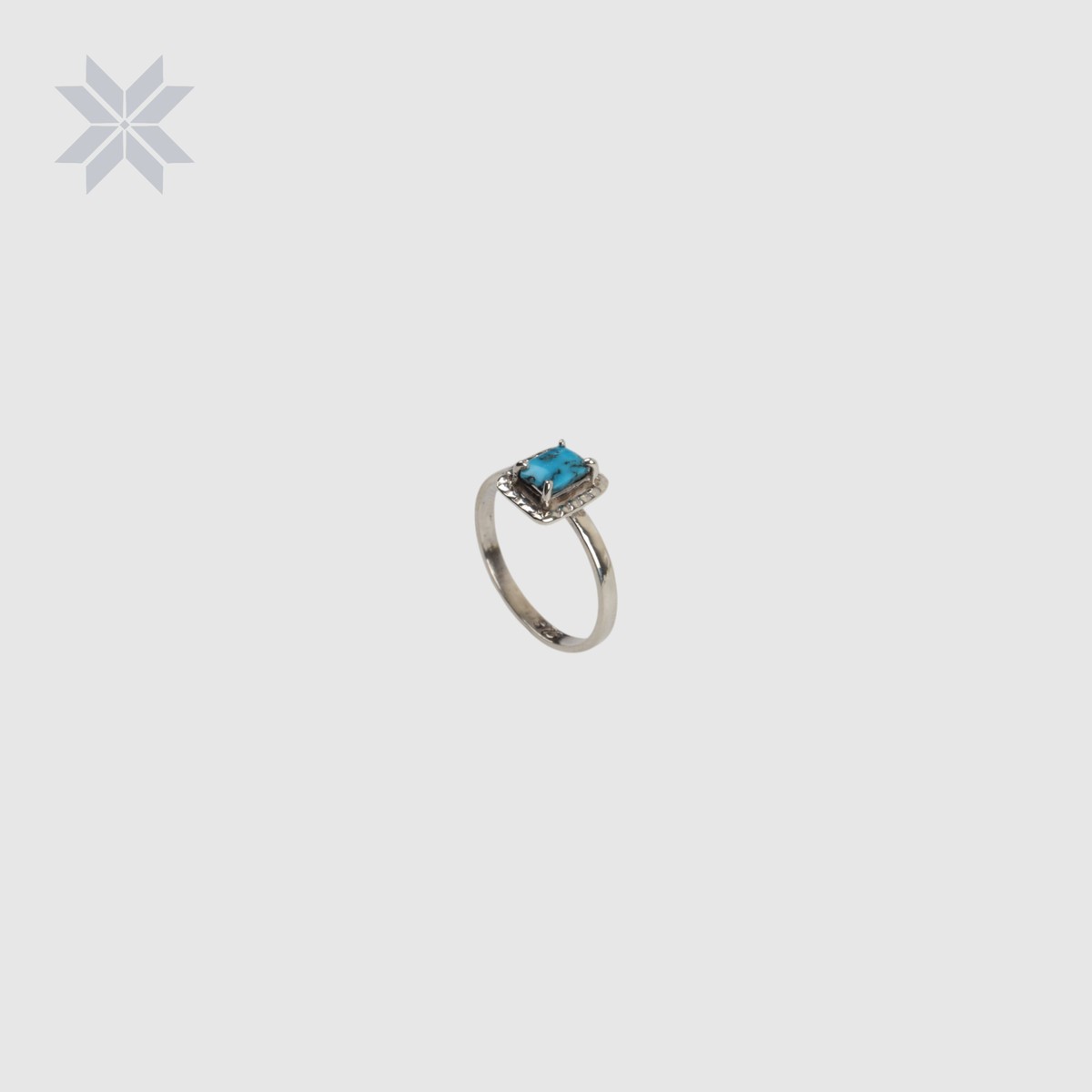 Turquoise Elegance Square Necklace, Earrings and Ring Set 7