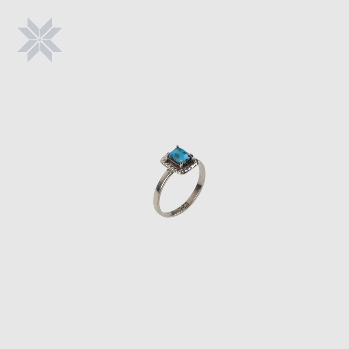 Turquoise Elegance Square Necklace, Earrings and Ring Set 6