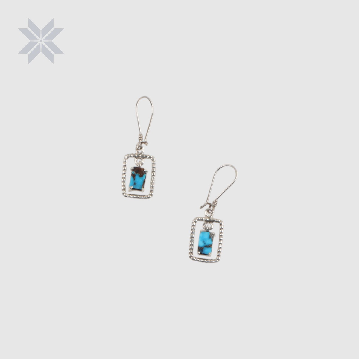 Turquoise Elegance Square Necklace, Earrings and Ring Set 2