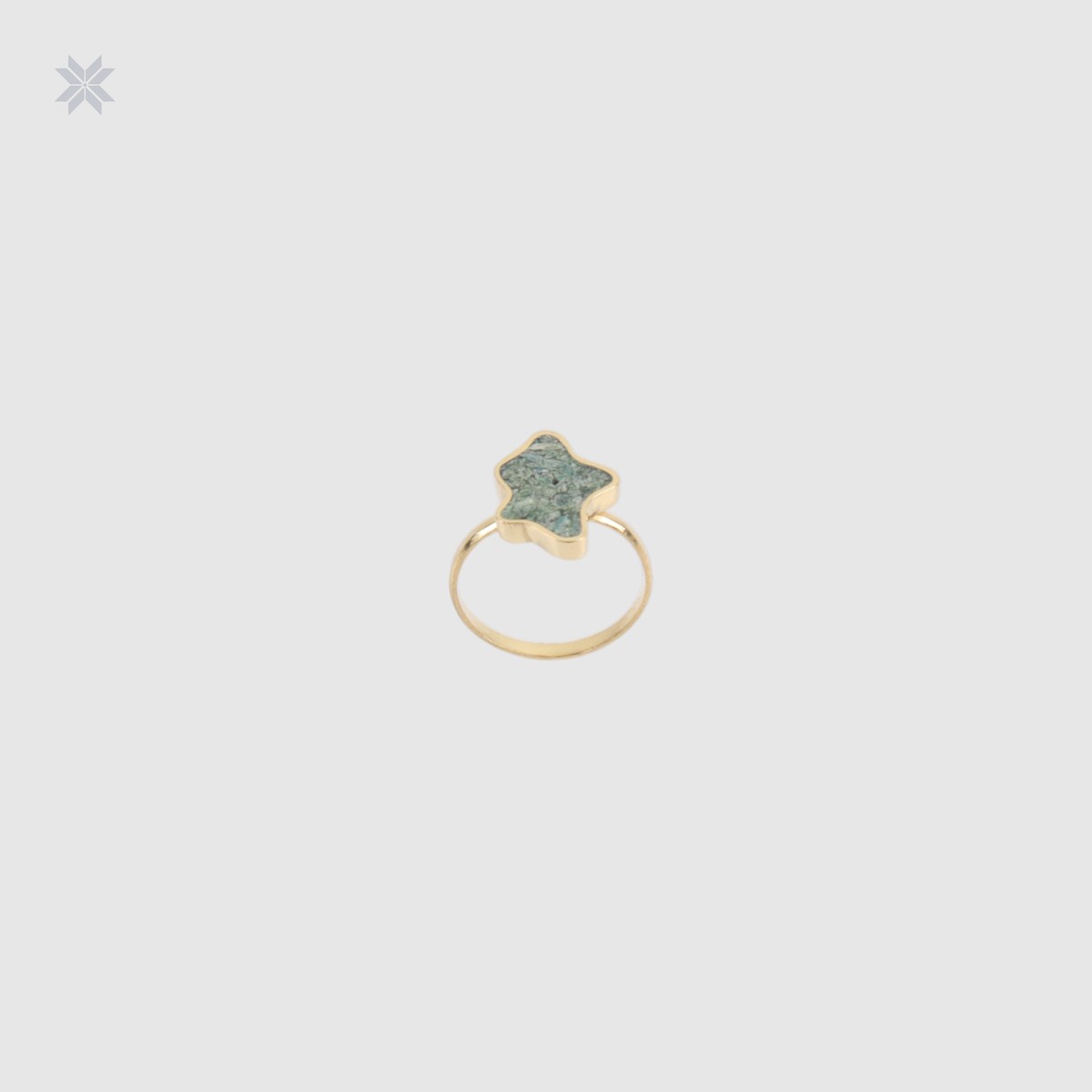 Handmade Bamiyan Turquoise Star Ring 1