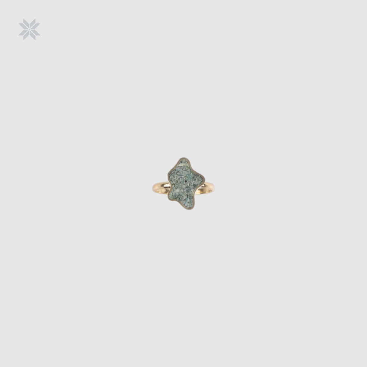 Handmade Bamiyan Turquoise Star Ring 3