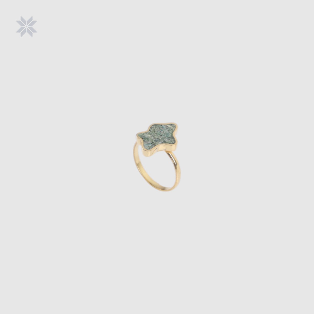 Handmade Bamiyan Turquoise Star Ring 4
