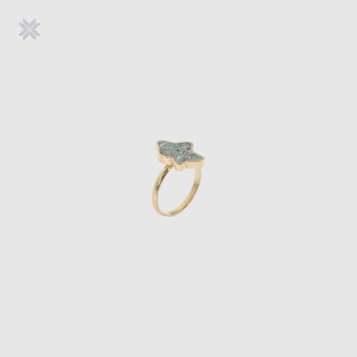 Handmade Bamiyan Turquoise Star Ring 2