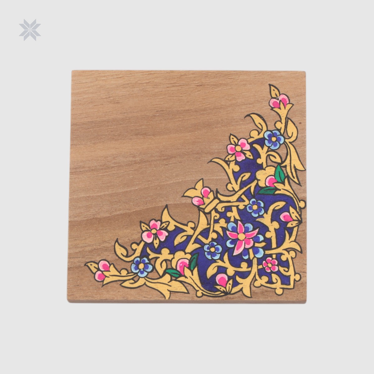 Coasters Miniature Wooden Coasters, Afghan Art 2