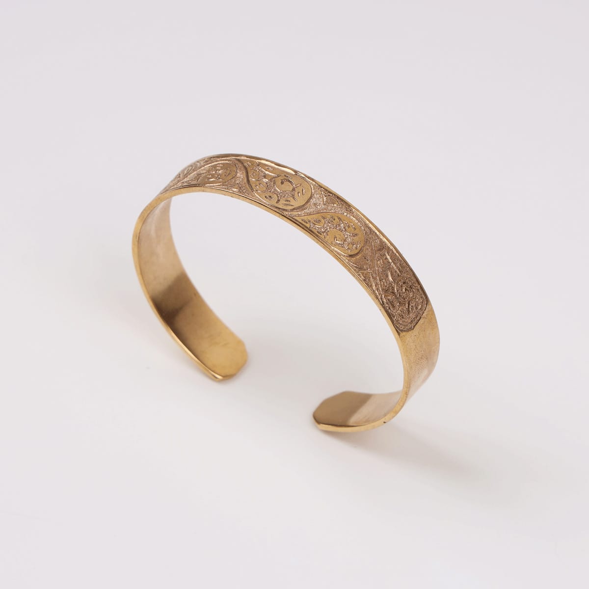 Ornate Gold-Plated Brass Bracelet 3