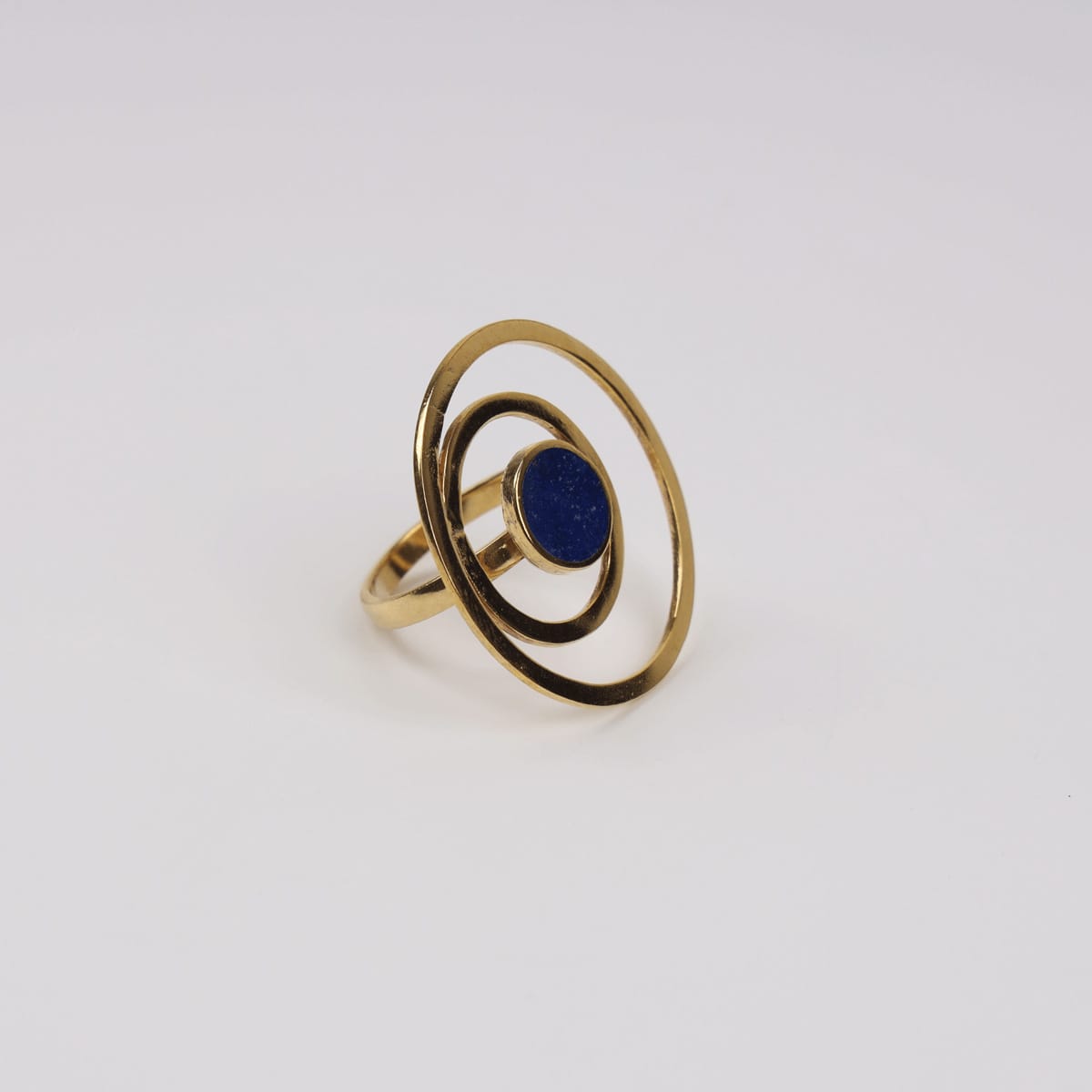 Cosma Ring with Lapis Lazuli and Gold-Plated Brass 1