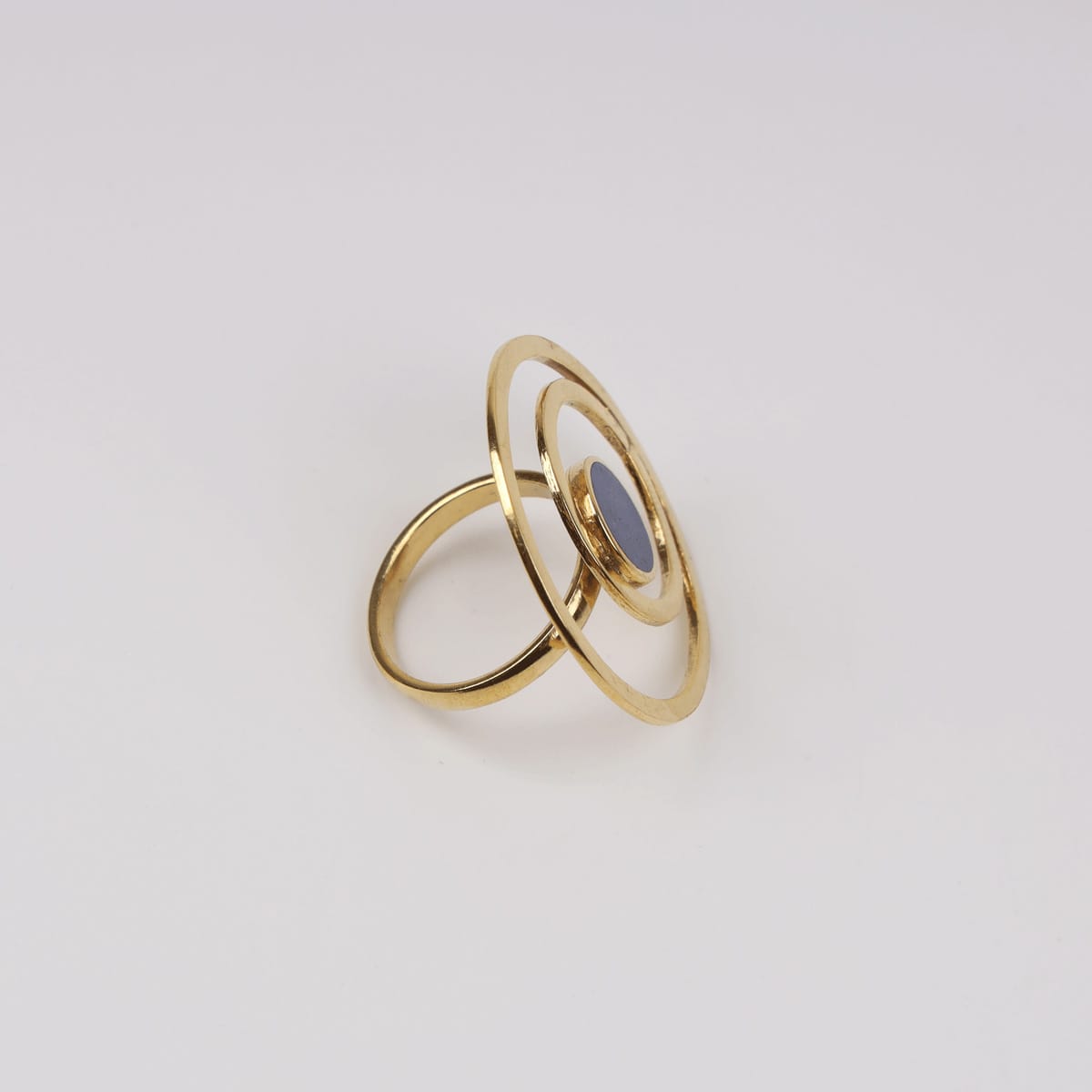 Cosma Ring with Lapis Lazuli and Gold-Plated Brass 2