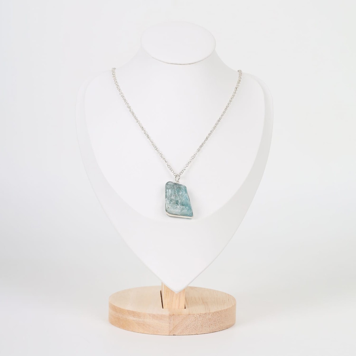 Sky Drop Pendant Aquamarine in Sterling Silver 1