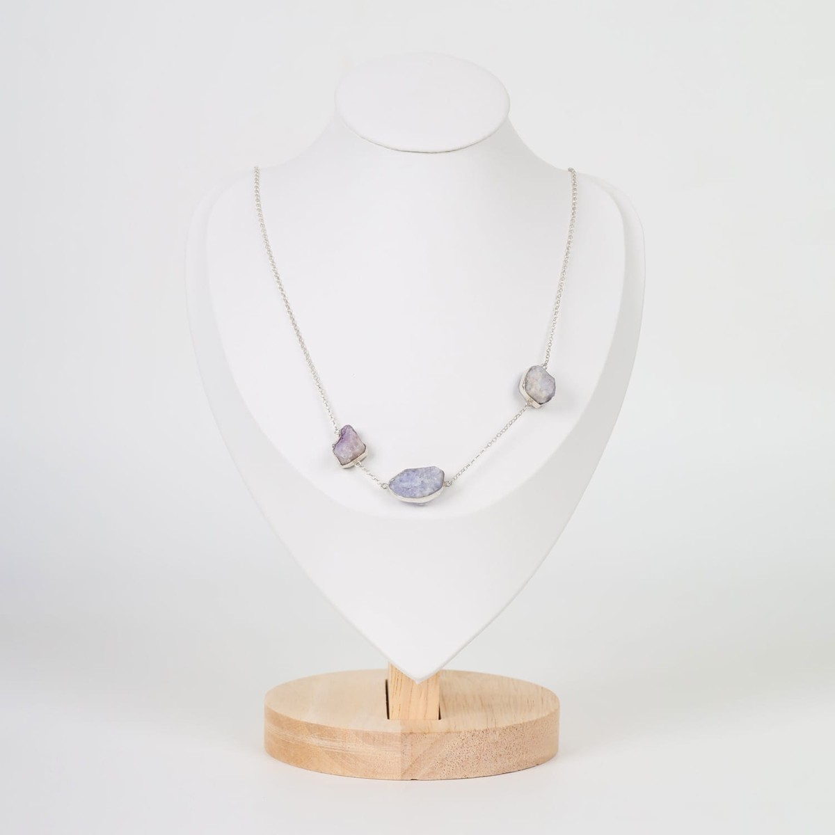 GemAura Necklace Ruby and Acmite in Sterling Silver 1