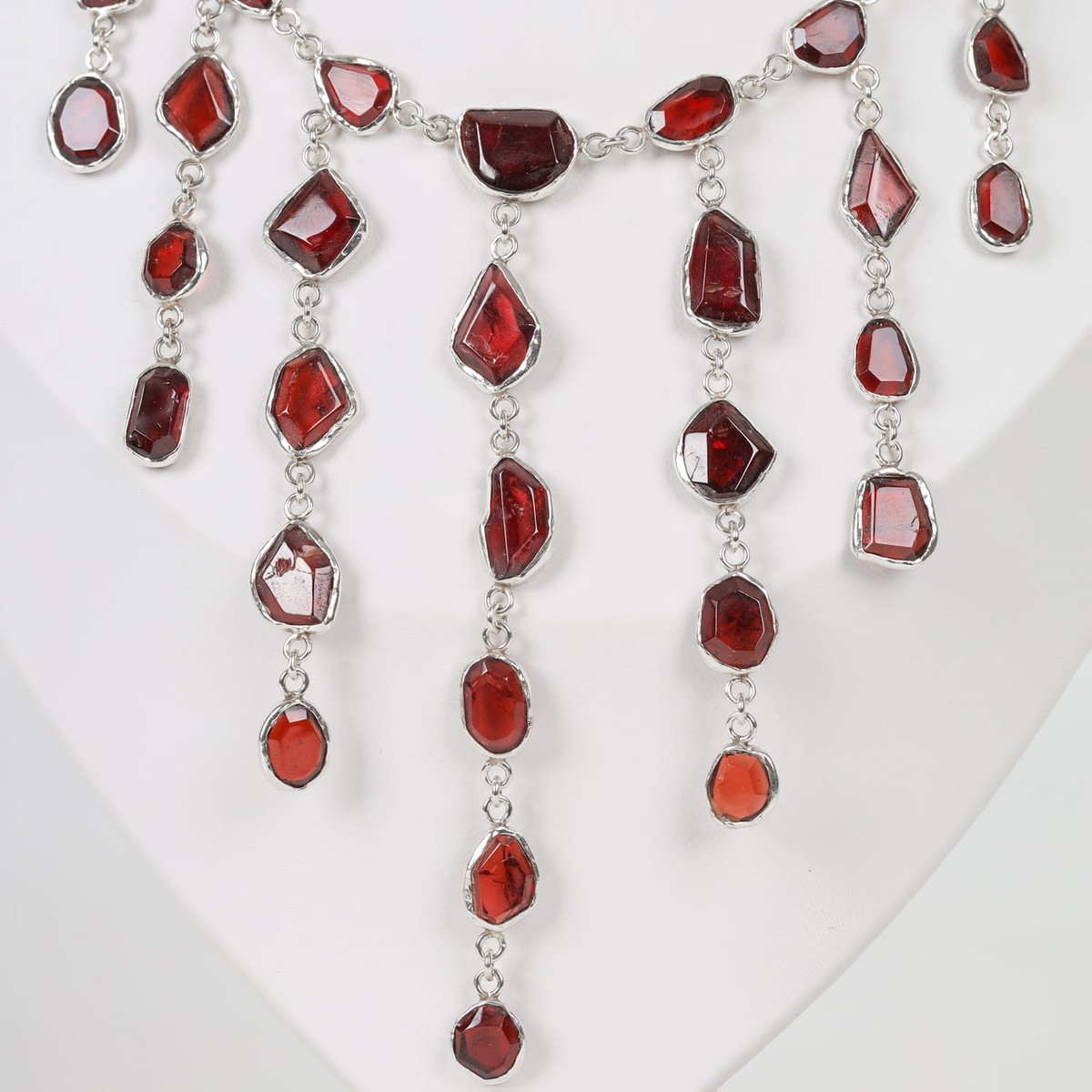 Ruby Necklace Garnet in Sterling Silver 1